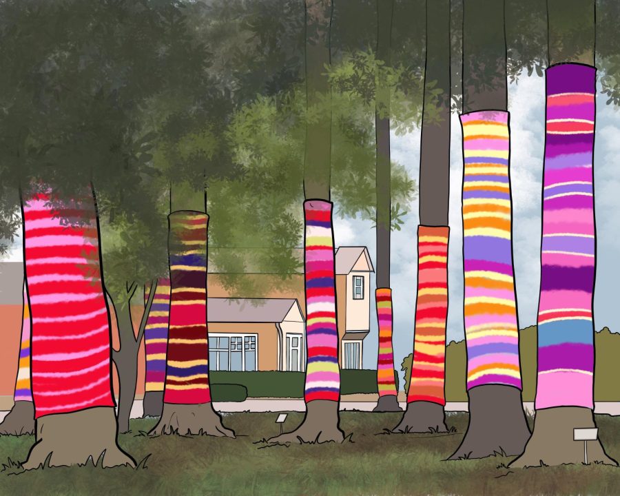 Pali Student Art Featured in Annual Palisades Yarn Bombing Project, Finally